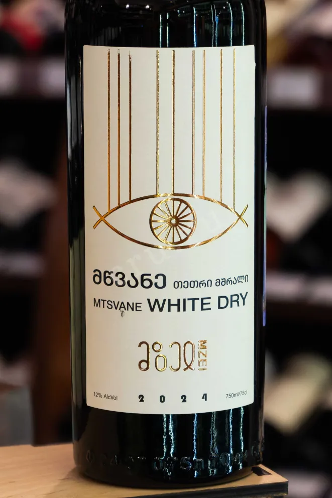 В магазине Крю Профи Mzei Wazy Mtsvane Qvevri White Dry 2024 0.75 л