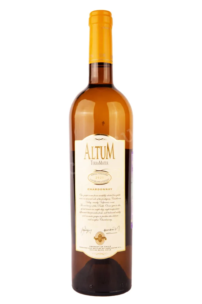Вино TerraMater Altum Chardonnay 2022 0.75 л