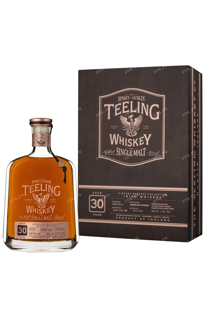 Виски Teeling Single Malt Irish Whiskey 30 years in gift box  0.7 л