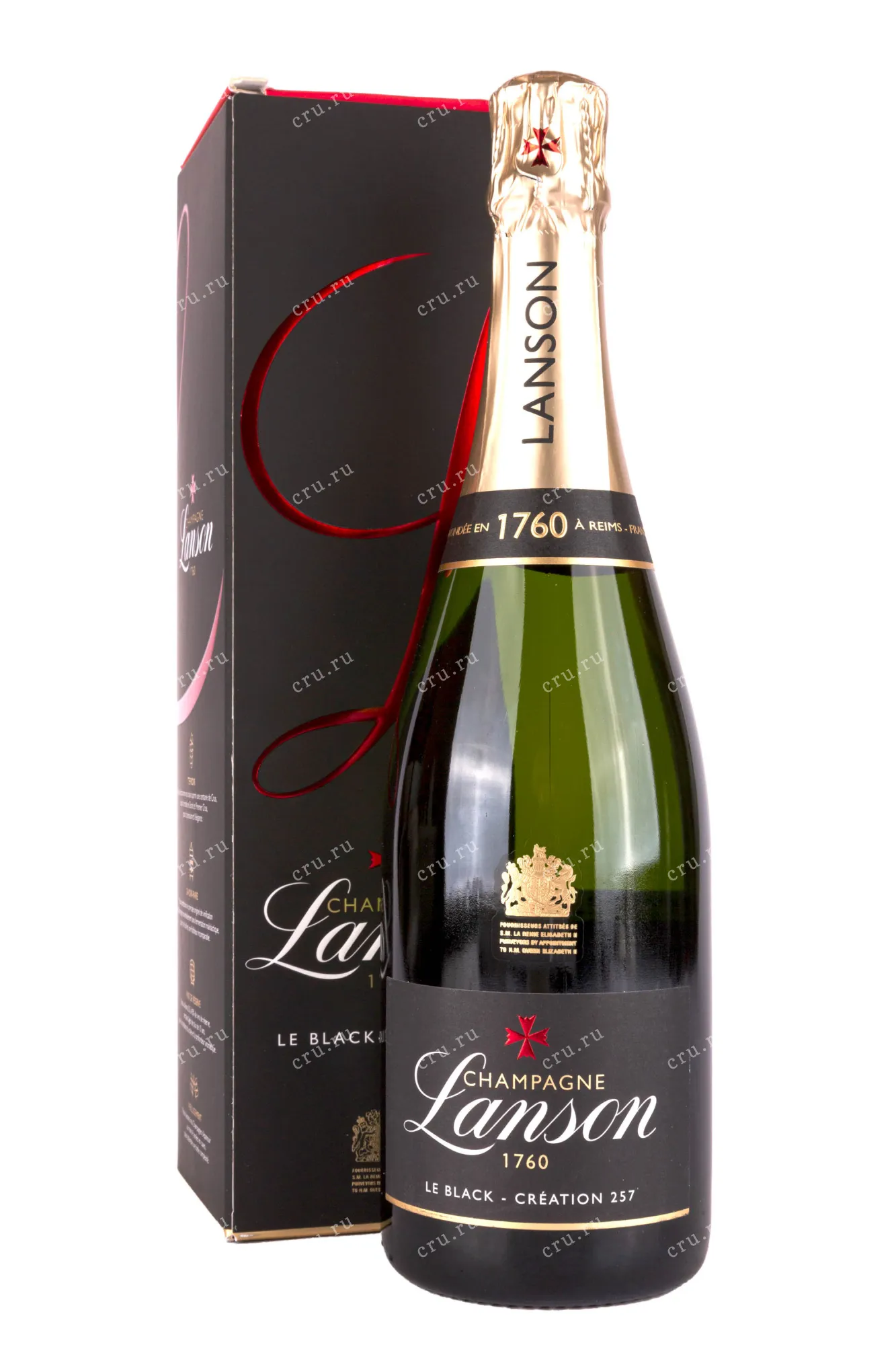 Фото — Шампанское Lanson Le Black Creation 257 gift box 2017 0.75 л