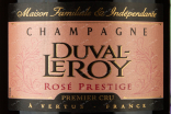 Этикетка Duval-Leroy Rose Prestige Premier Cru 0.75 л