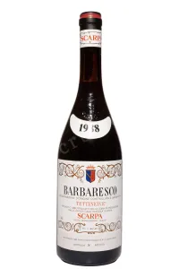 Вино Scarpa Tettineive Barbaresco DOCG 1988 0.75 л