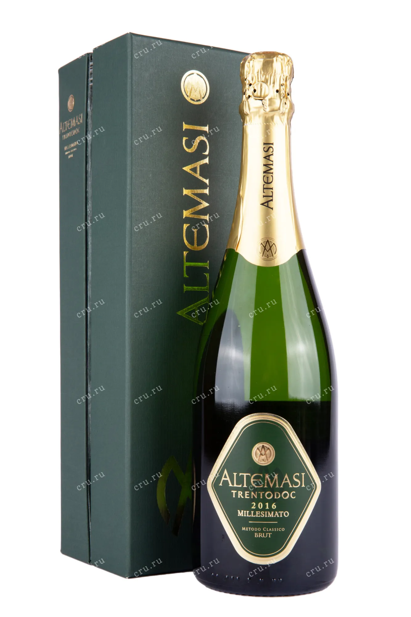 Фото — Игристое вино Altemasi Millesimato Brut gift box 2016 0.75 л
