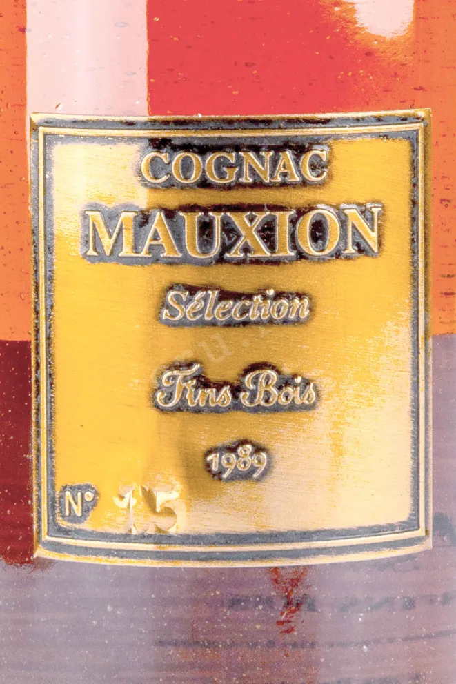 Этикетка Mauxion Selection Fins Bois in wooden box 1989 0.7 л