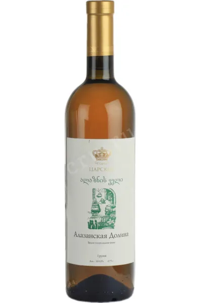 Вино Tsarskoe Alazanskaya dolina white  0.75 л