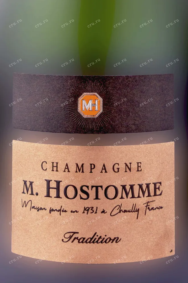 Этикетка M. Hostomme Cuvee Tradition 2019 0.75 л