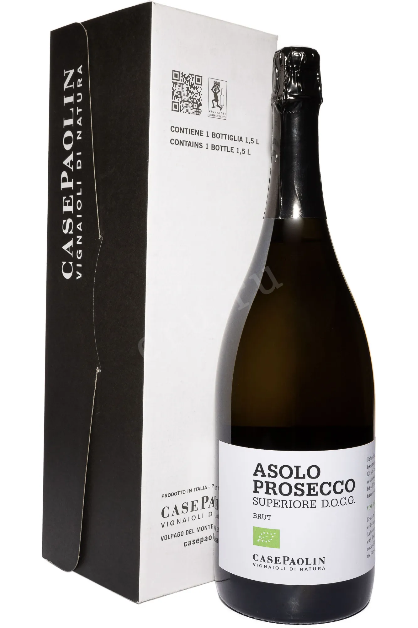 Фото — Игристое вино Case Paolin Asolo Prosecco Superiore Brut 2023 1.5 л