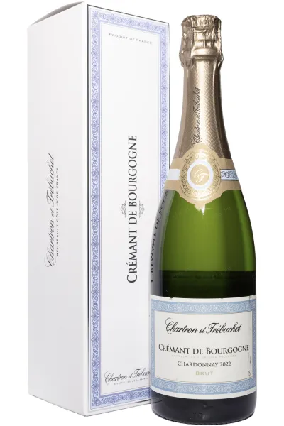 Игристое вино Chartron et Trebuchet Cremant de Bourgogne Chardonnay Brut in gift box 2022 0.75 л