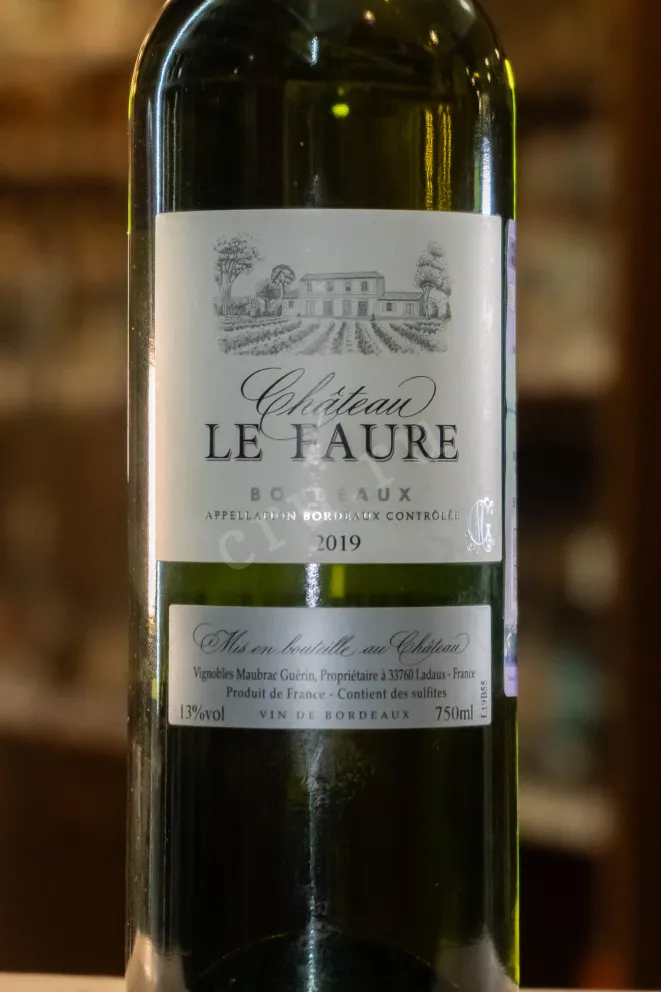 В магазине Крю Профи Chateau Le Faure Bordeaux 2019 0.75 л