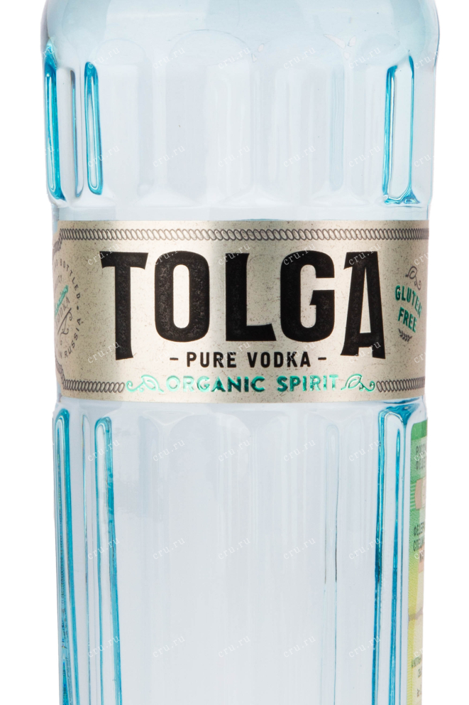 Этикетка водки Tolga Pure Organic 0.7