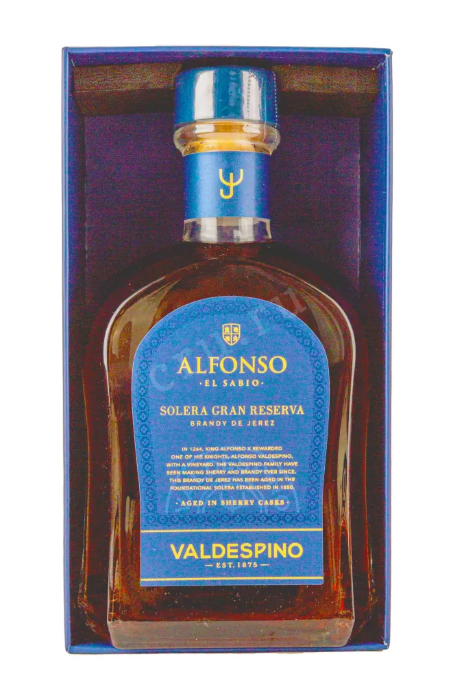 В подарочной коробке Valdespino Alfonso El Sabio 0.7 л