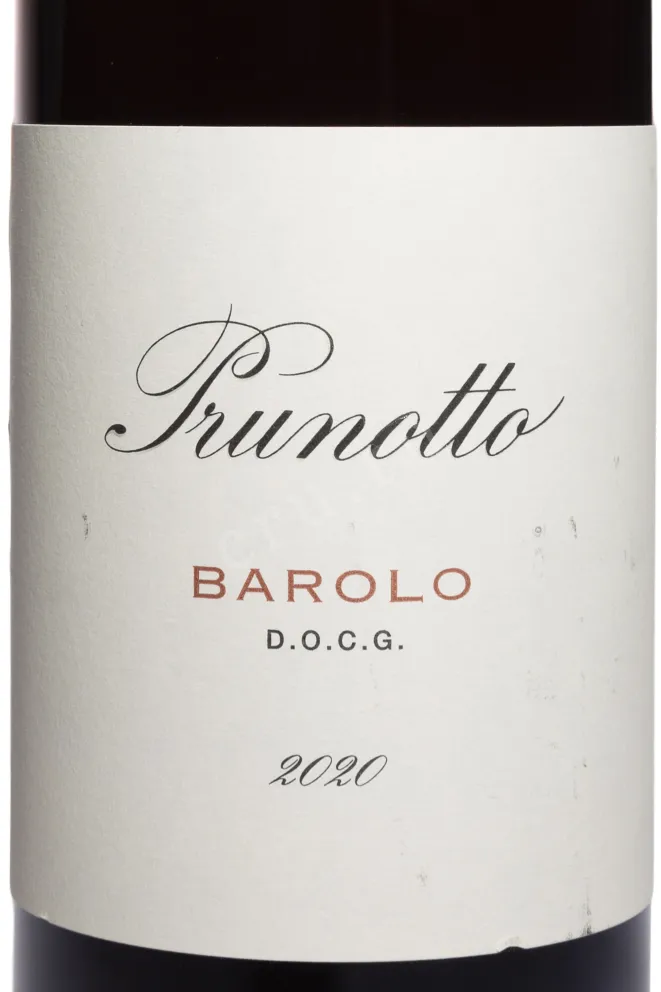 Этикетка Prunotto Barolo DOCG 2020 0.75 л