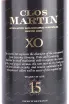 Этикетка Clos Martin years old gift box 2005 0.7 л