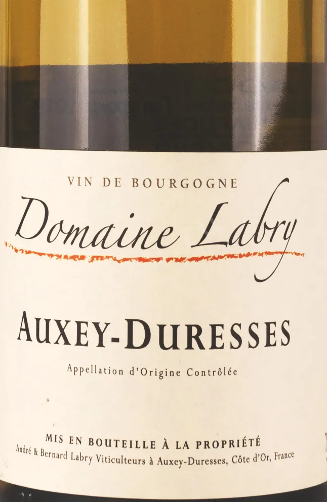 Этикетка Domaine Labry Auxey-Duresses Blanc 2019 0.75 л