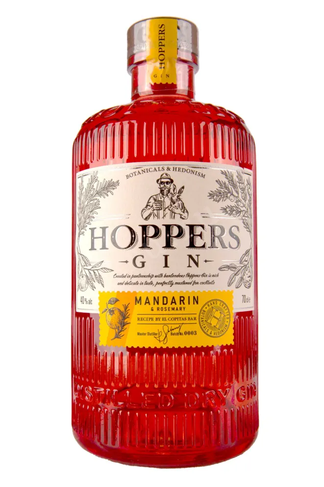 Джин Hoppers Mandarin & Rosemary  0.7 л