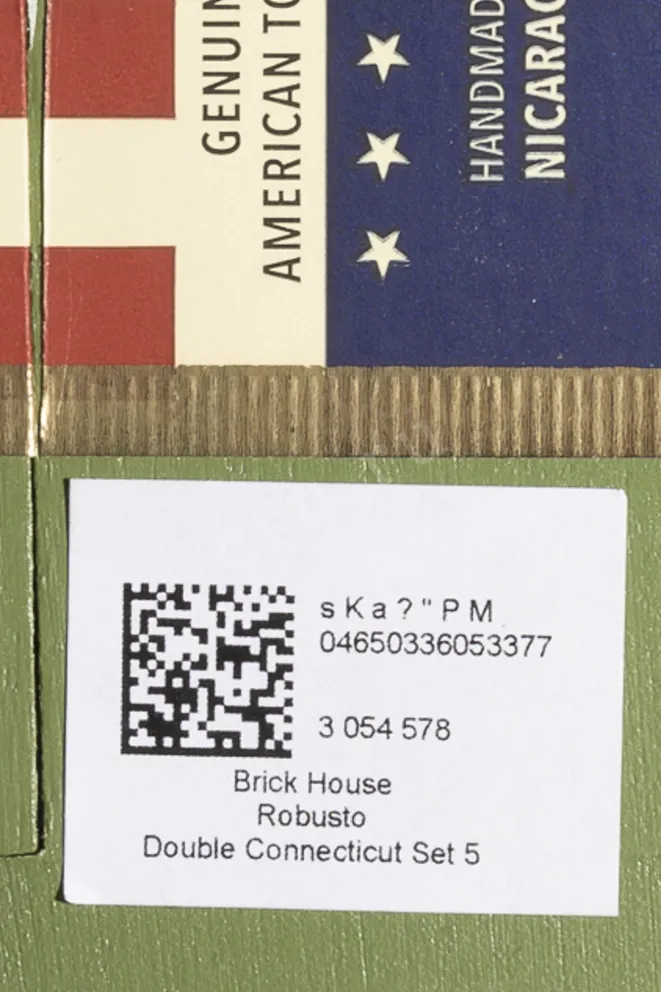 Контрэтикетка Brick House Double Connecticut Robusto