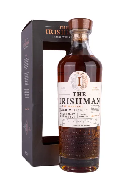 Виски The Irishman The Harvest 3 years Old with gift box  0.7 л
