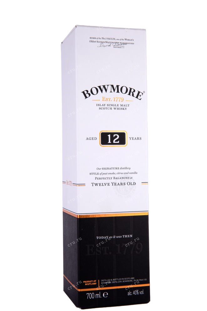 Подарочная коробка Bowmore 12 years 0.7 л