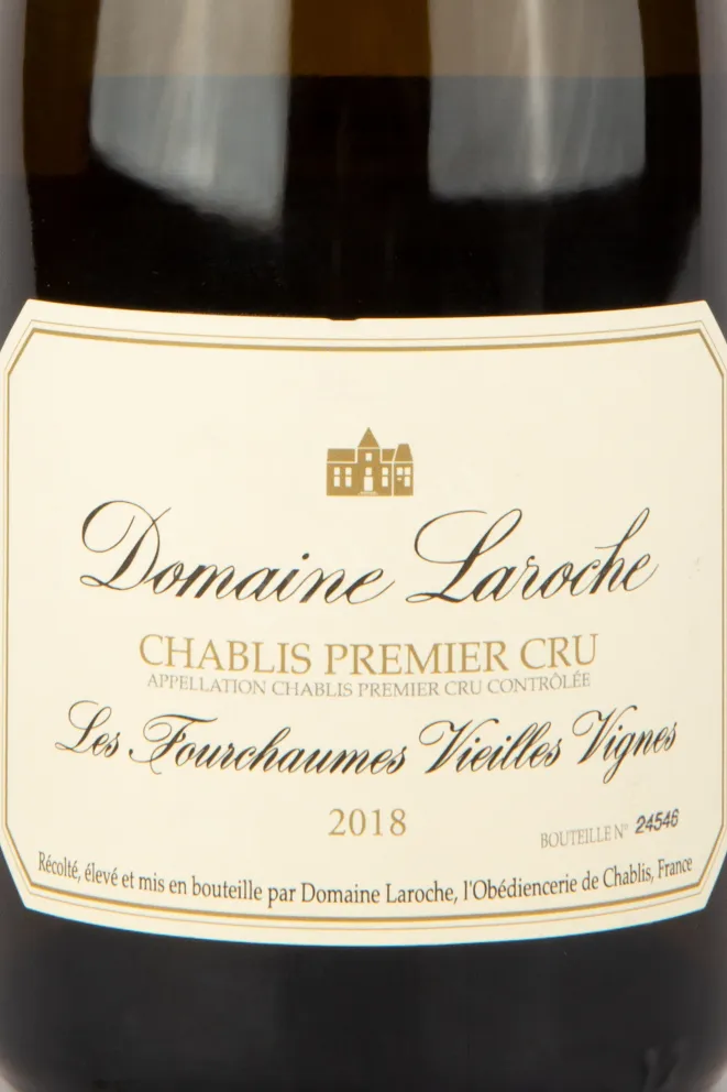Этикетка вина Домэн Ларош Шабли Премье Крю Ле Фуршом Вьей Винь 0,75