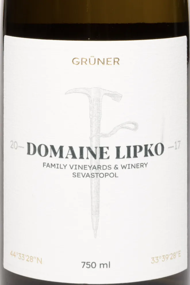 Этикетка Domaine Lipko Gruner Sauvignon Blanc 2024 0.75 л