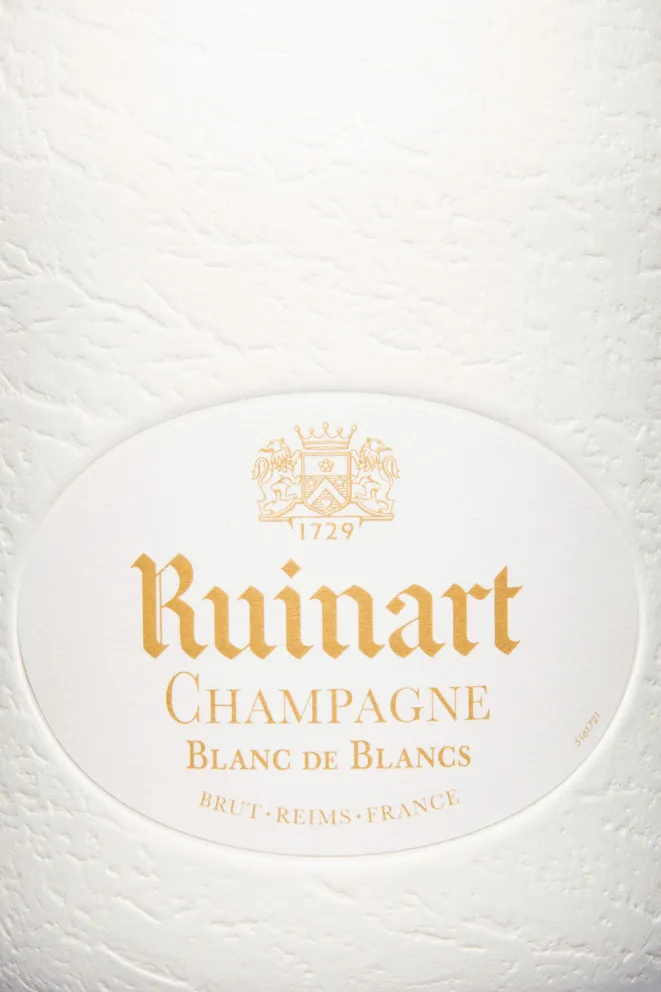 Этикетка Ruinart Blanc de Blancs in case 2022 0.75 л