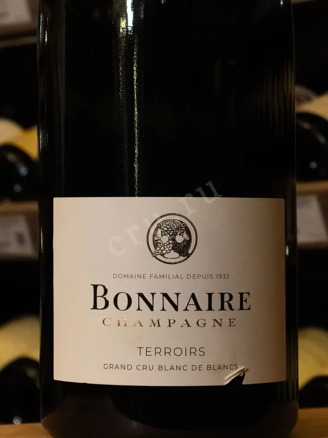 В магазине Крю Профи Bonnaire Terroirs Grand Cru Blanc De Blancs in wooden box 2017 3 л