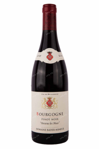 Вино Bader-Mimeur Dessous les Mues Pinot Noir Bourgogne AOC 2018 0.75 л