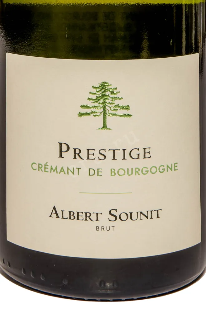 Этикетка Albert Sounit Cremant de Bourgogne Prestige 2021 0.75 л