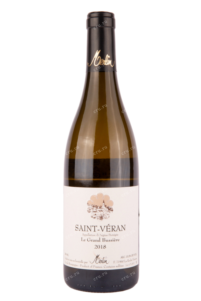 Вино Merlin Saint Veran Le Grand Bussiere 2018 0.75 л