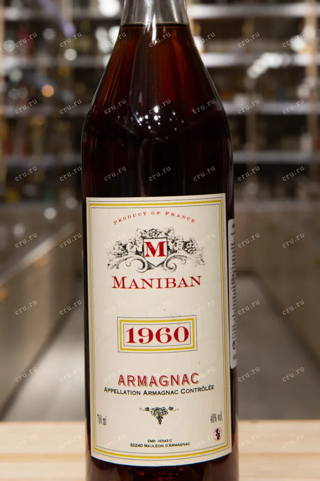 Этикетка Maniban 1960 0.7 л