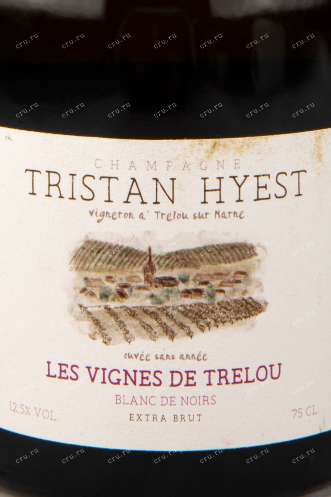 Этикетка шампанского Тристан Йест Ле Винь де Трелу 0,75