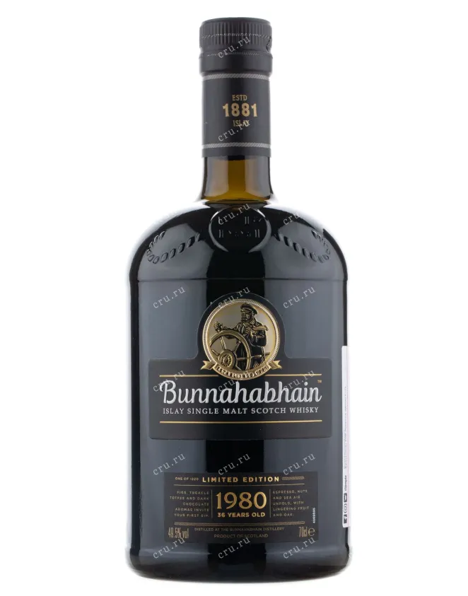 Виски Bunnahabhain 36 years 1980 0.7 л