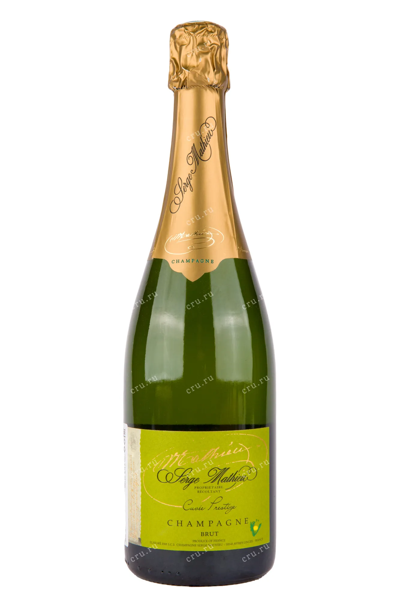 Фото — Шампанское Serge Mathieu Cuvee Prestige Brut 2019 0.75 л