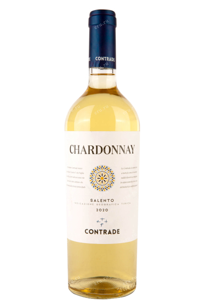 Вино Contrade Chardonnay IGT 2020 0.75 л