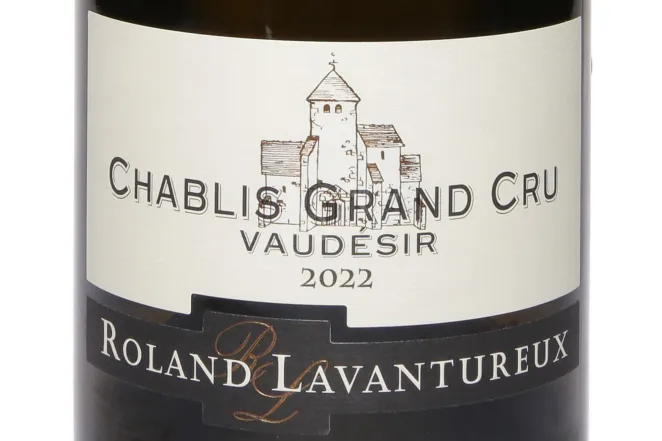 Этикетка Roland Lavantureux Chablis Grand Cru Vaudesir 2022 0.75 л