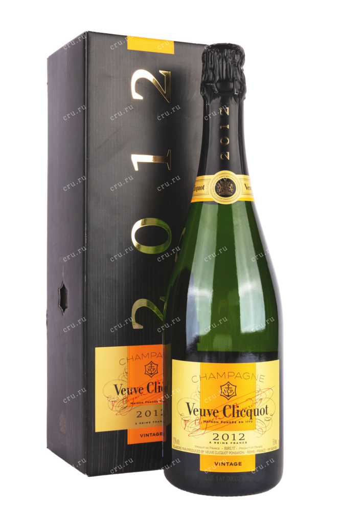 Шампанское Veuve Clicquot Ponsardin Vintage gift box 2012 0.75 л