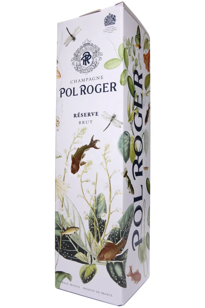 Подарочная коробка Pol Roger Brut Reserve 2017 0.75 л