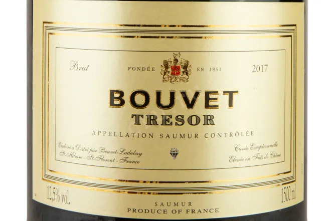 Этикетка Bouvet-Ladubay Saumur Brut  2017 1,5 л