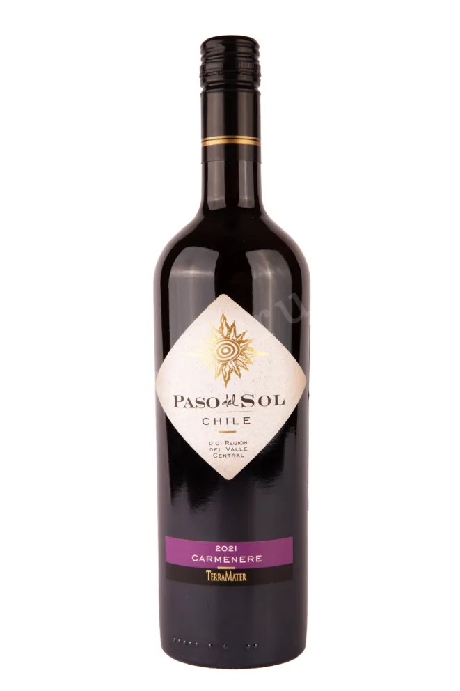 Вино TerraMater Paso Del Sol Carmenere 2022 0.75 л