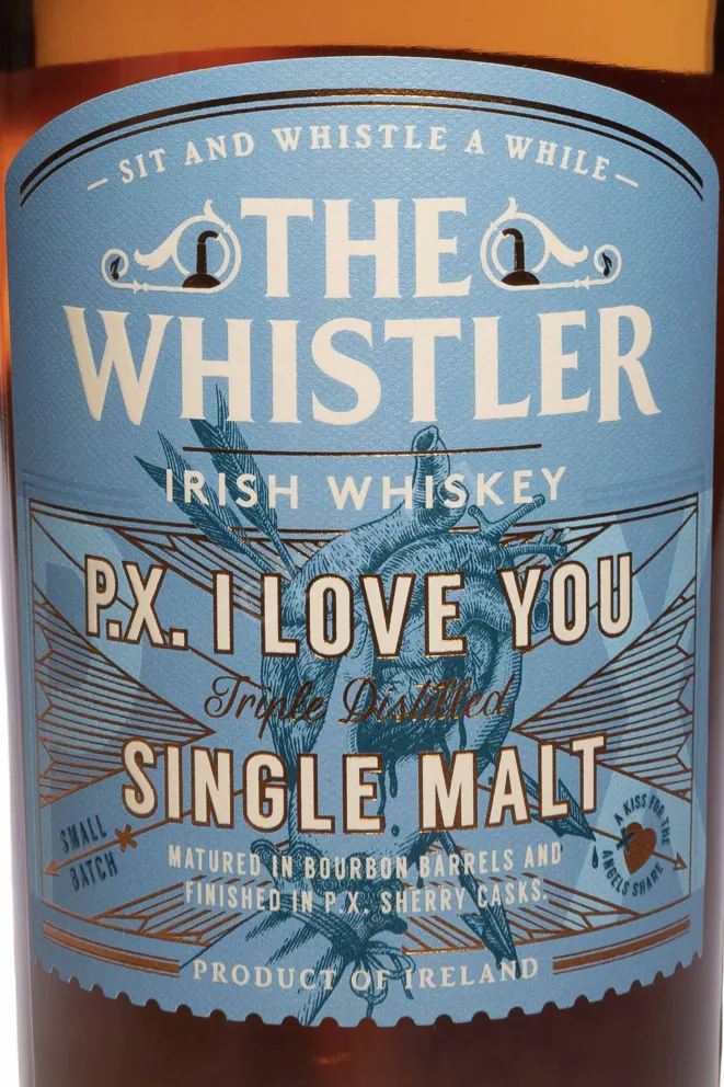 Этикетка The Whistler P.X I Love You in gift box 0.7 л