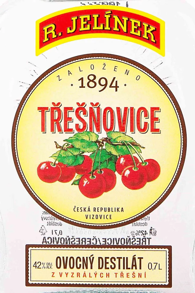 Этикетка R. Jelinek Tresnovice 0.7 л