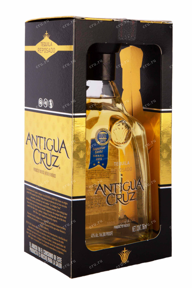 Подарочная коробка Antigua Cruz Reposado gift box 0.75 л