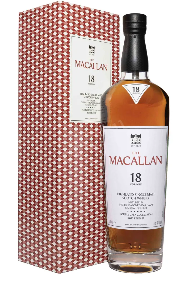Виски Macallan Double Cask 18 years in a gift box  0.7 л