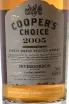 Этикетка Виски шот сол Зе Куперс Чойс Инвергордон Сингл Грейн Скоч Виски Амонтильядо Шер Ка Фи 49,5% 0,7л п/у 2005