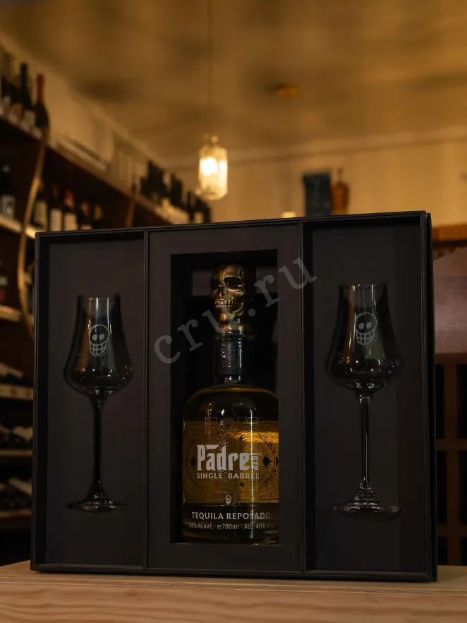 В магазине Крю Профи Padre Azul Single Barrel Reposado in gift box with 2 glasses 0.7 л