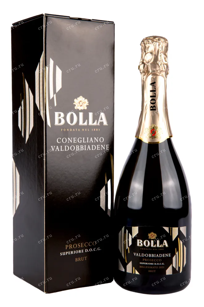 Игристое вино Bolla Prosecco Superiore Conegliano Valdobbiadene gift box 2023 0.75 л