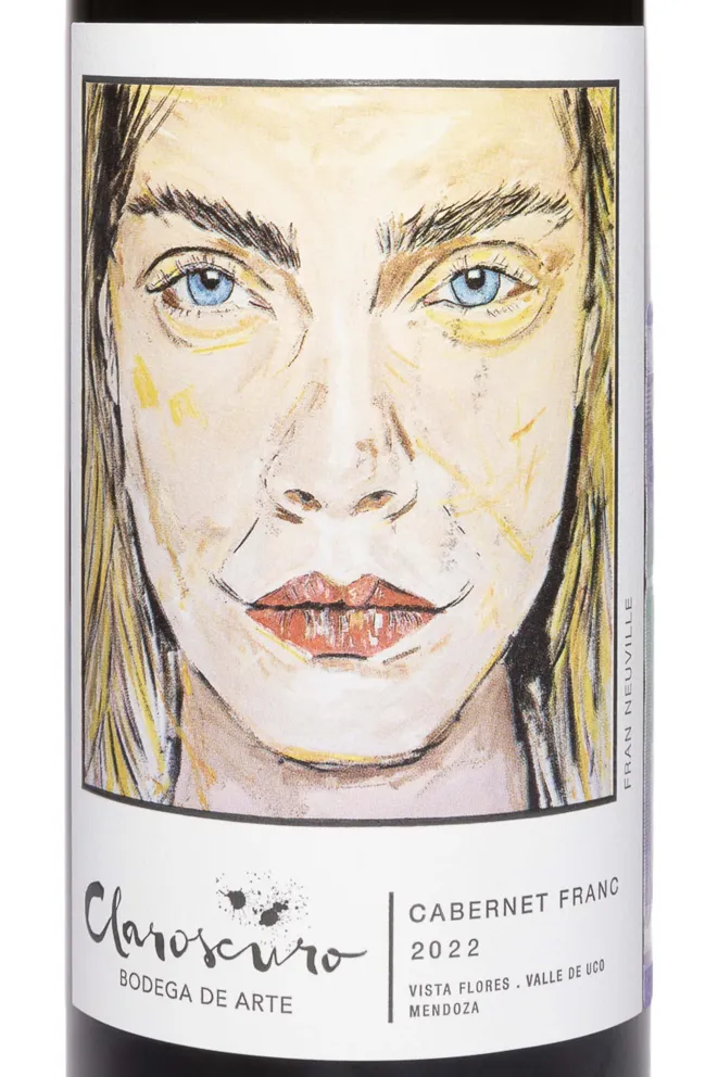 Этикетка Claroscuro Cabernet Franc 2022 0.75 л