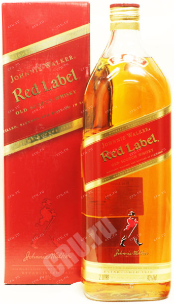 Виски Johnnie Walker Red Label Blended Whisky  2 л