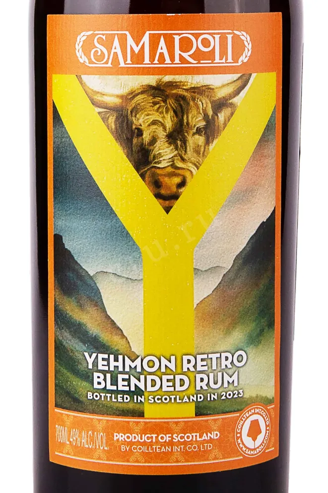 Этикетка Samaroli Yehmon Retro with gift box 0.7 л