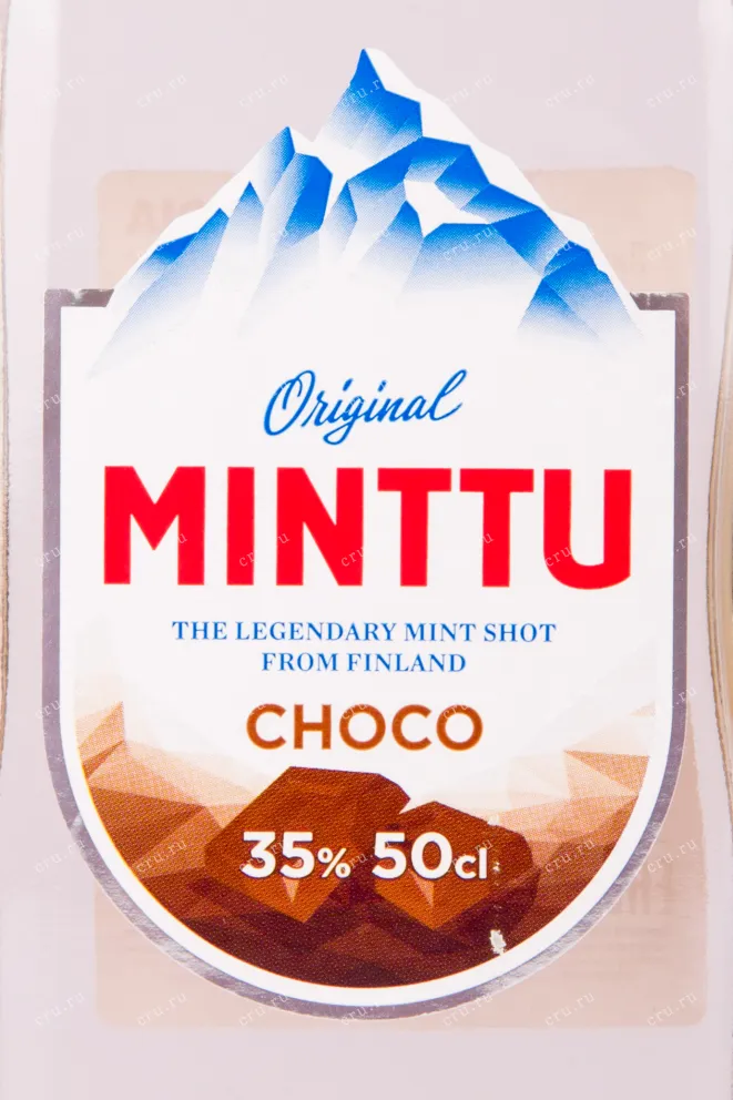 Этикетка ликера Минтту Шоколадная Мята 0.5 л